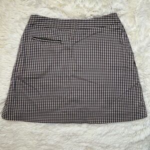 Sport Haley Brown & White Houndstooth Skort